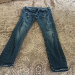 Distressed stretch Blank NYC denim